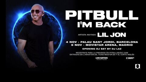 Europa FM, radio oficial de los conciertos de Pitbull en Madrid y Barcelona en 2026