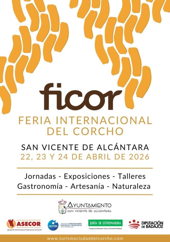 La Feria Internacional del Corcho, del 22 al 24 abril en San Vicente de Alcántara La Feria Internacional del Corcho, del 22 al 24 abril en San Vicente de Alcántara