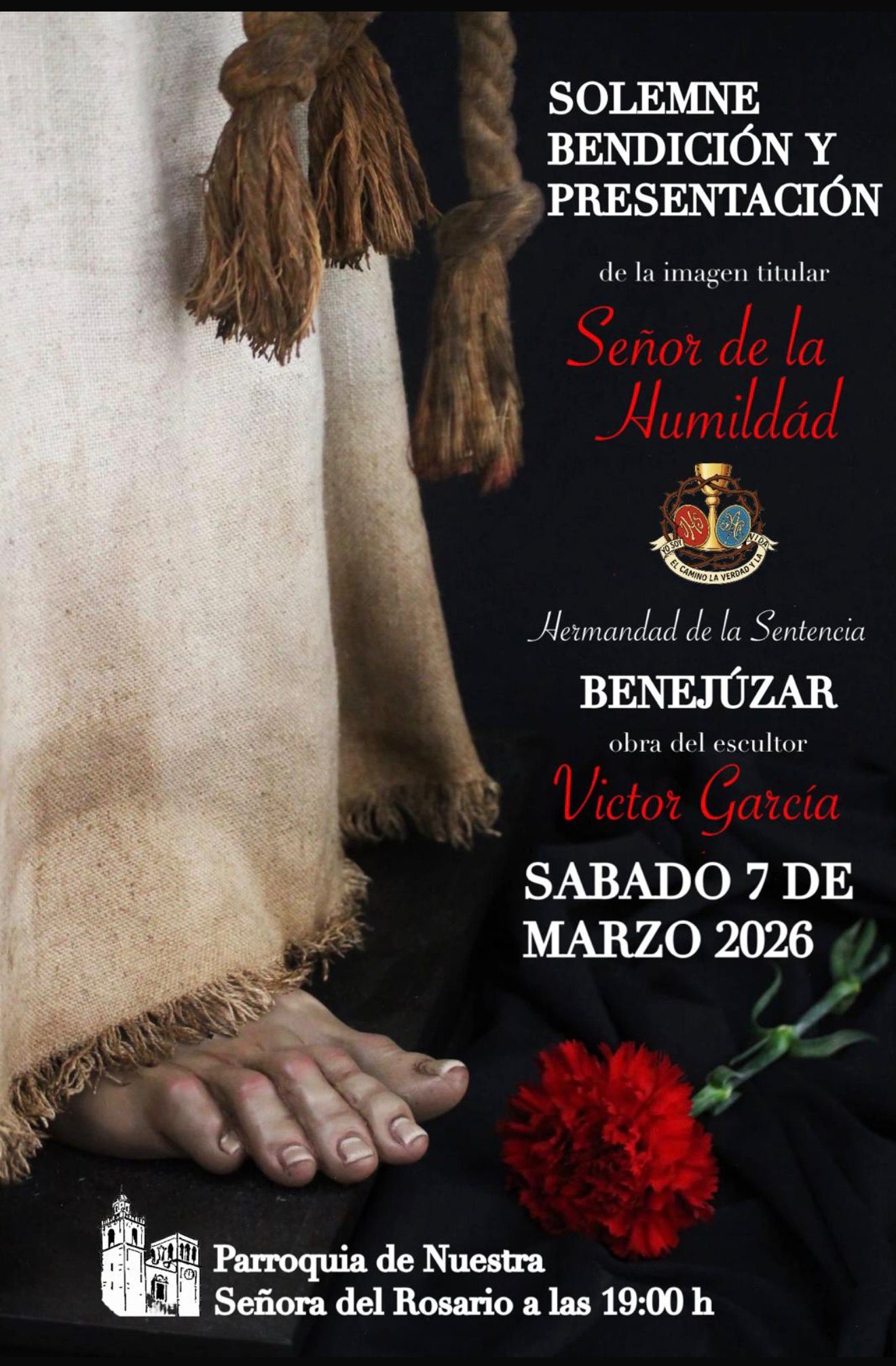 La Hermandad de la Sentencia de Benejúzar presenta su imagen titular 'Señor de la Humildad', obra de Víctor García Villalgordo La Hermandad de la Sentencia de Benejúzar presenta su imagen titular 'Señor de la Humildad', obra de Víctor García Villalgordo