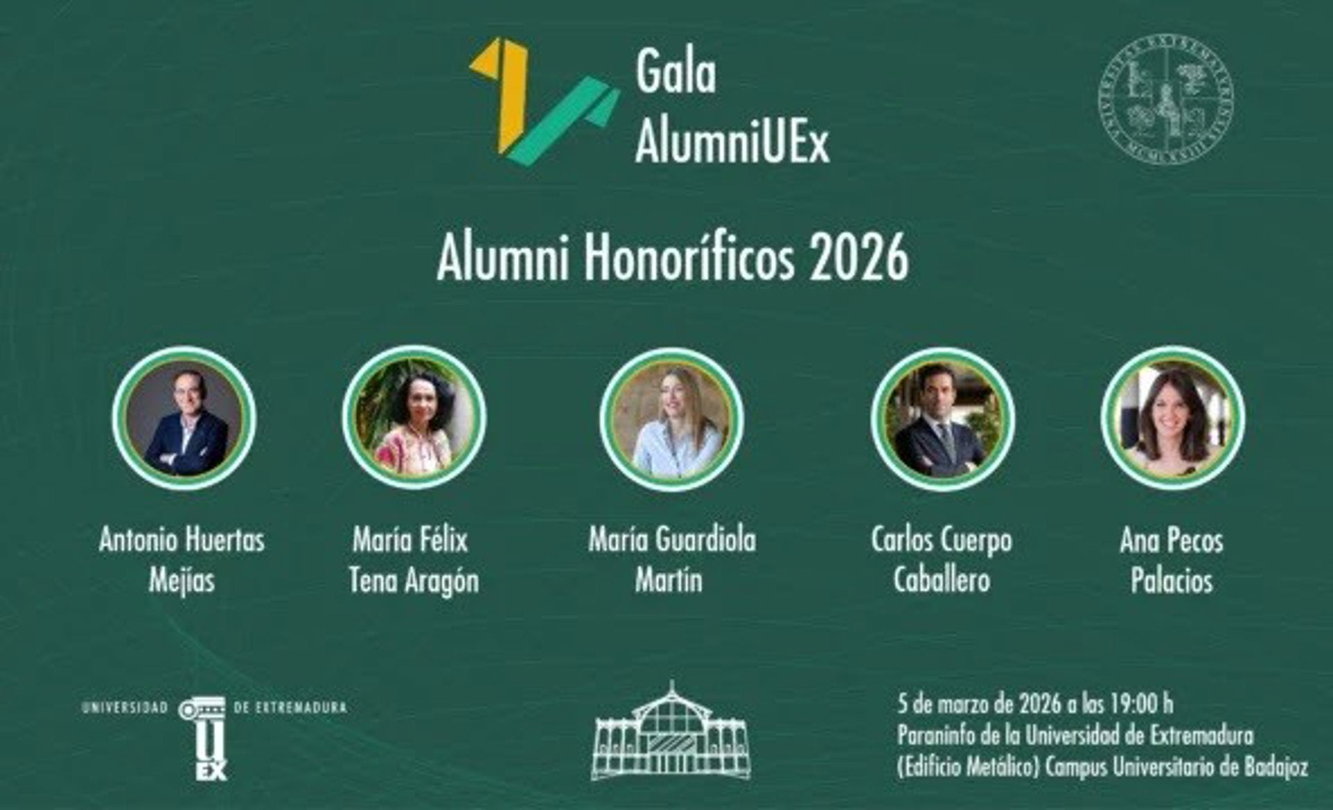 Carlos Cuerpo o María Guardiola serán reconocidos este jueves como Alumni Honoríficos de la Universidad de Extremadura Carlos Cuerpo o María Guardiola serán reconocidos este jueves como Alumni Honoríficos de la Universidad de Extremadura