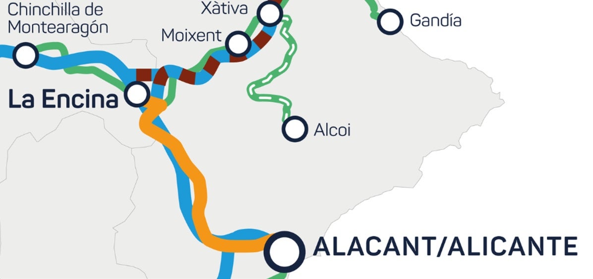 Transportes ya ha movilizado 267 millones de euros para la implantación del ancho estándar en el tramo La Encina-Alicante Transportes ya ha movilizado 267 millones de euros para la implantación del ancho estándar en el tramo La Encina-Alicante