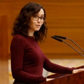 Isabel Díaz Ayuso durante la Asamblea regional