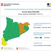 Activada l’alerta de l’Inuncat per l’arribada de pluges que poden deixar més de 100 litres en 24 hores Activada l’alerta de l’Inuncat per l’arribada de pluges que poden deixar més de 100 litres en 24 hores