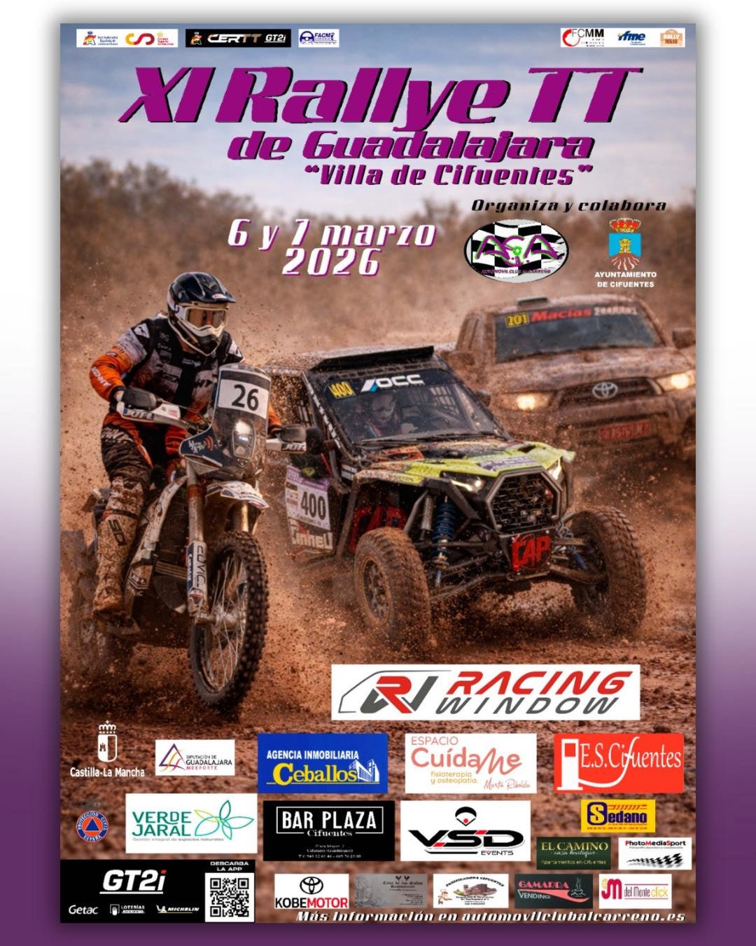 Más de 140 pilotos se dan cita este fin de semana en el Rallye TT de Guadalajara 'Villa de Cifuentes' Más de 140 pilotos se dan cita este fin de semana en el Rallye TT de Guadalajara 'Villa de Cifuentes'