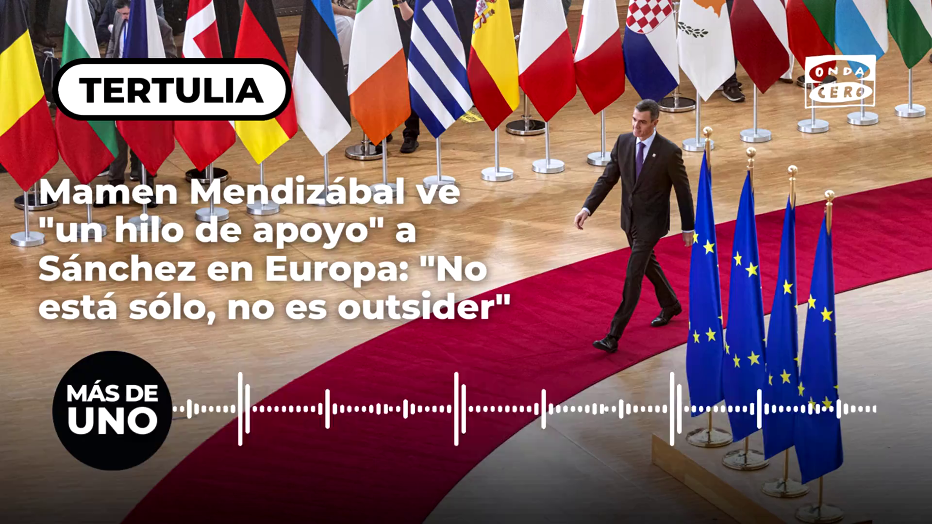 Mamen Mendizábal ve "un hilo de apoyo" a Sánchez en Europa: "No está sólo, no es outsider" Mamen Mendizábal ve "un hilo de apoyo" a Sánchez en Europa: "No está sólo, no es outsider"