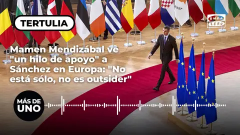 Mamen Mendizábal ve "un hilo de apoyo" a Sánchez en Europa: "No está sólo, no es outsider" Mamen Mendizábal ve "un hilo de apoyo" a Sánchez en Europa: "No está sólo, no es outsider"