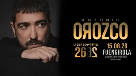 Antonio Orozco actuará el 15 de Agosto en Marenostrum Fuengirola Concierto