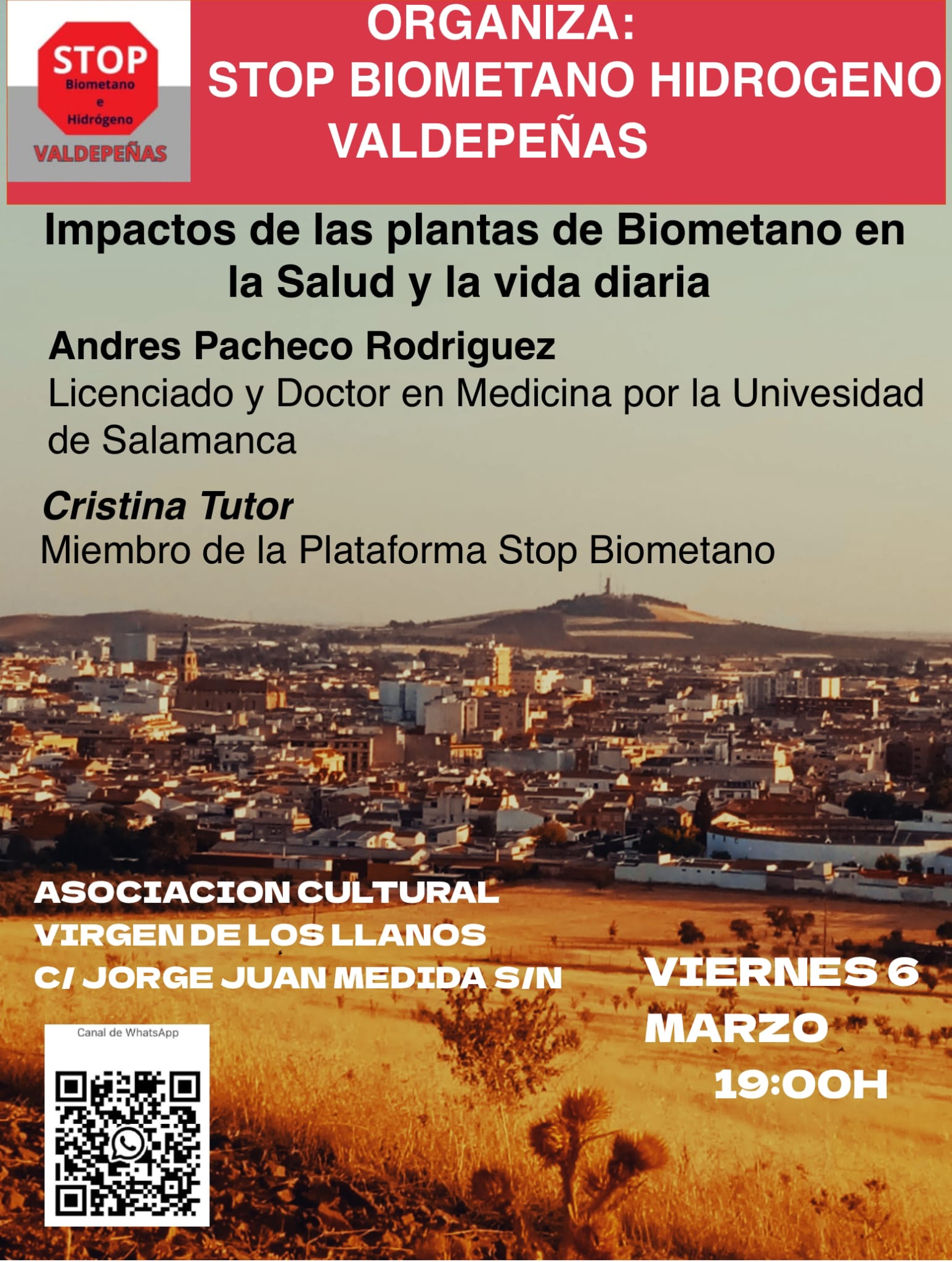 En Valdepeñas charla "Impactos de las plantas de biometano en la salud y la vida diaria" En Valdepeñas charla "Impactos de las plantas de biometano en la salud y la vida diaria"