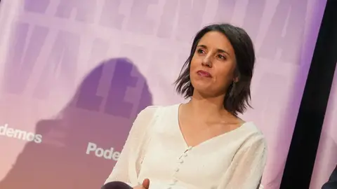 La secretaria política de Podemos y eurodiputada, Irene Montero, durante un acto en el centro cívico Bailarín Vicente Escudero, Valladolid. La secretaria política de Podemos y eurodiputada, Irene Montero, durante un acto en el centro cívico Bailarín Vicente Escudero, Valladolid.