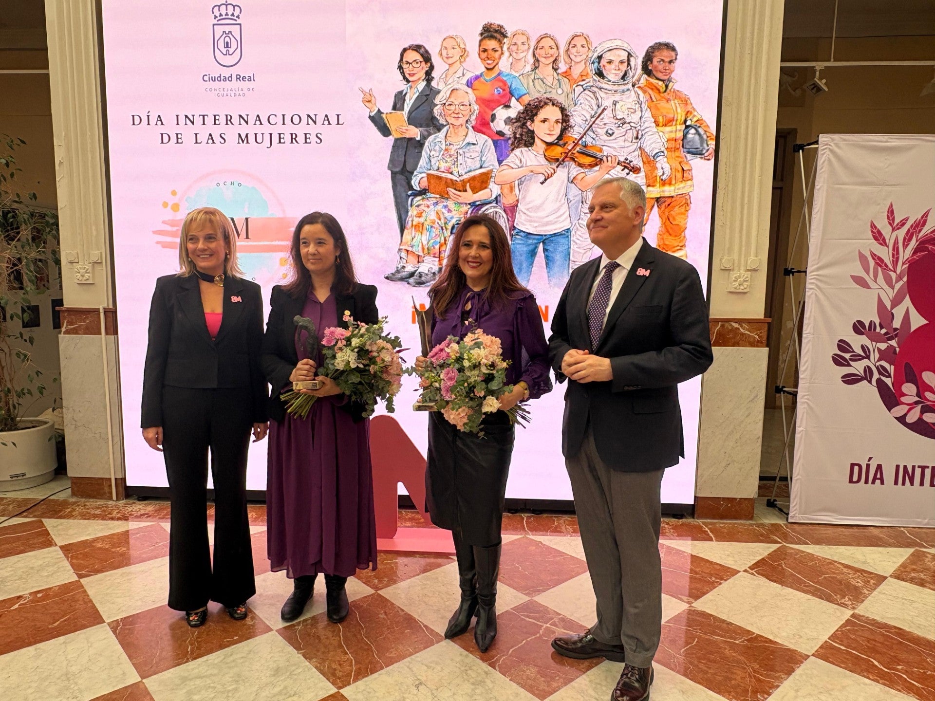 Ciudad Real homenajea el liderazgo y el talento femenino en la celebración institucional del 8M Ciudad Real homenajea el liderazgo y el talento femenino en la celebración institucional del 8M