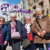 Núria Haba, Fe Escat, Consol Collado i Rosa Coloma a La Rambla de Barcelona