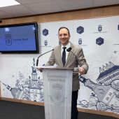Guillermo Arroyo durante la rueda de prensa
