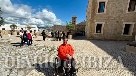 Vicente Bujosa en el parador de Ibiza