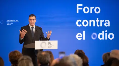 Pedro Sánchez en el Foro contra el odio Pedro Sánchez en el Foro contra el odio