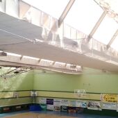 Inicio de las obras de sustitución de la cubierta del Pabellón Polideportivo 'La Molineta'