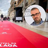 Imagen de archivo de la alfombra roja del Festival de Málaga. Imagen de archivo de la alfombra roja del Festival de Málaga.