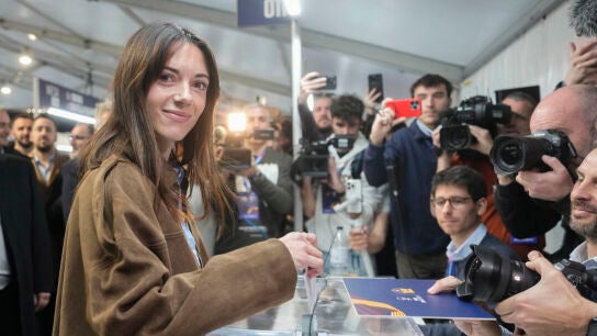 Aitana Bonmatí vota en las elecciones a la presidencia del Barça