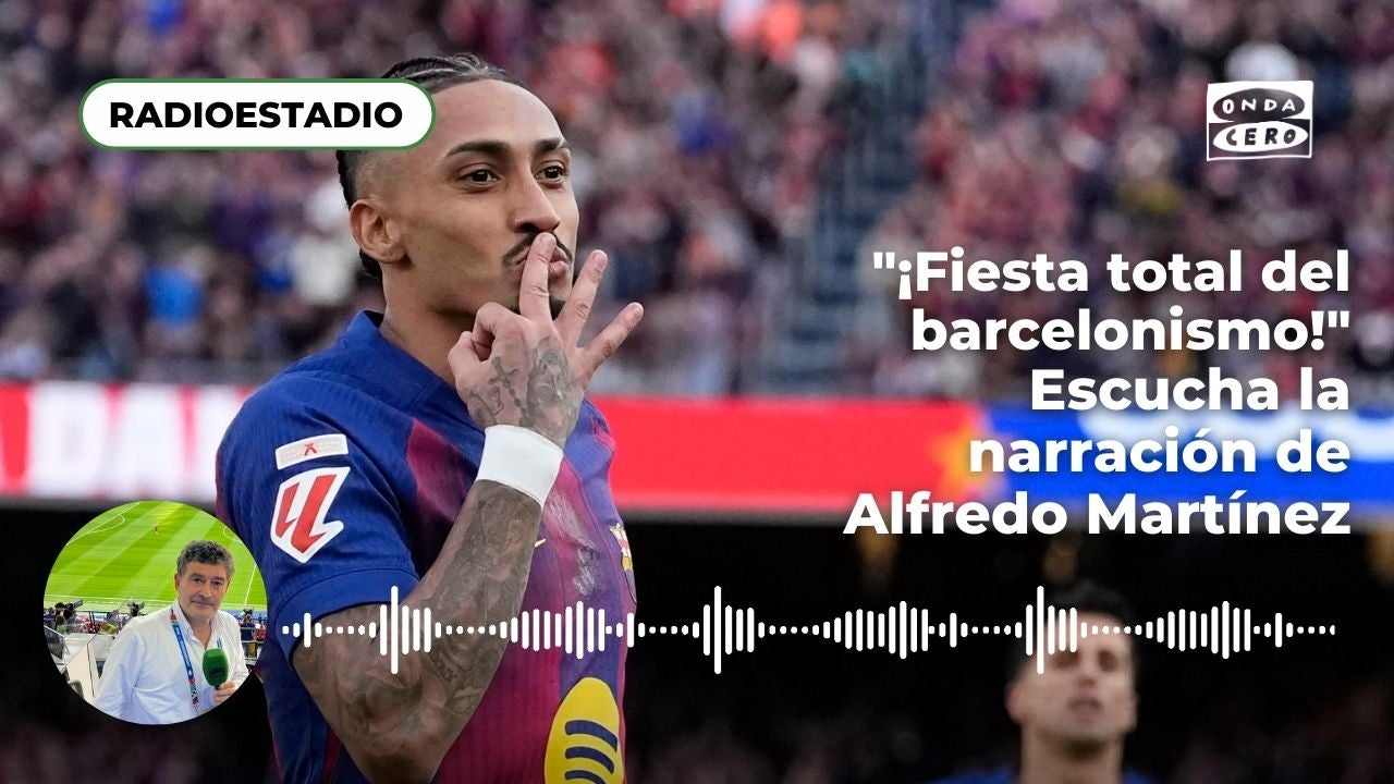 Raphinha celebra su tercer gol durante el partido contra el Sevilla Raphinha celebra su tercer gol durante el partido contra el Sevilla