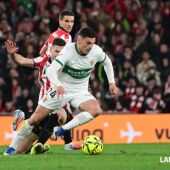 Lucas Cepeda, en una acción del Athletic-Elche.