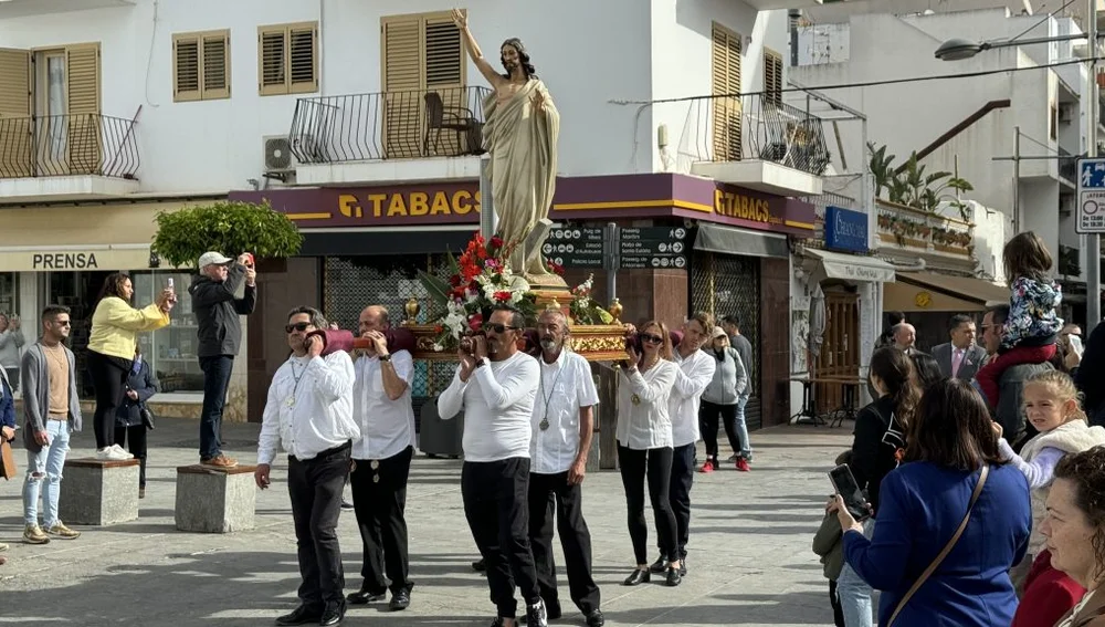 Imagen de la procesión del Santo Encuentro, una de las más famosas de Santa Eulària Imagen de la procesión del Santo Encuentro, una de las más famosas de Santa Eulària