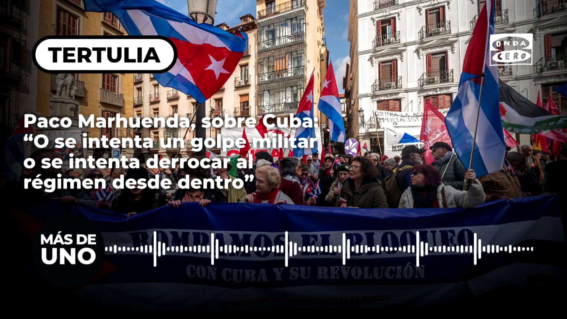 Paco Marhuenda, sobre Cuba: "O se intenta un golpe militar o se intenta derrocar al régimen desde dentro" Paco Marhuenda, sobre Cuba: "O se intenta un golpe militar o se intenta derrocar al régimen desde dentro"