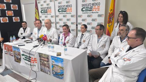 Rueda de prensa del Sindicato Medico de C-LM en Ciudad Real