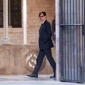 El presidente de la Generalitat, Salvador Illa, a su llegada a la reunión semanal del Govern. El presidente de la Generalitat, Salvador Illa, a su llegada a la reunión semanal del Govern.