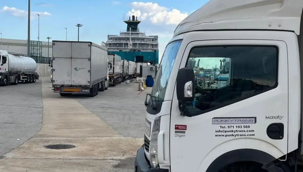 Imagen de un camión de reparto Imagen de un camión de reparto