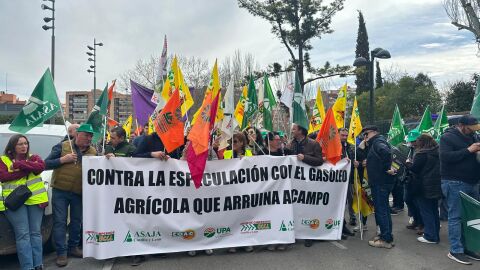 Las OPAS se concentran en Valladolid en protesta contra la especulaci&oacute;n con el gas&oacute;leo y los fertilizantes