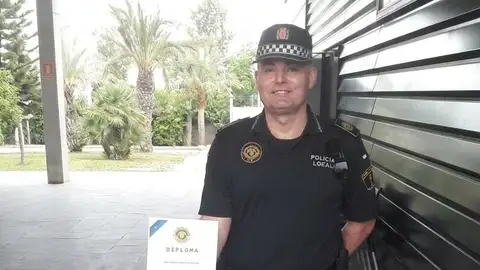 Juan Antonio Sánchez, agente de la Policía Local de Elche fallecido en el año 2023. Juan Antonio Sánchez, agente de la Policía Local de Elche fallecido en el año 2023.