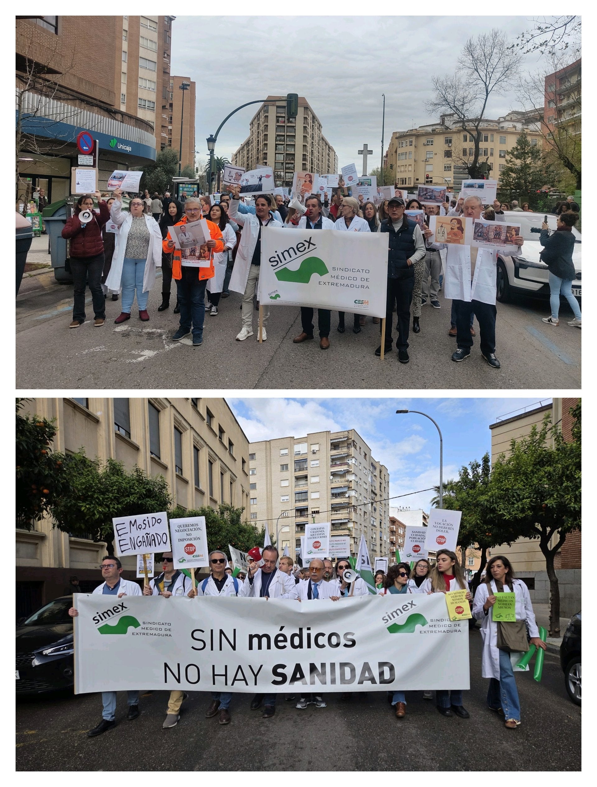 Los médicos extremeños salen a la calle y piden a la ministra de Sanidad que abra una puerta de negociación Los médicos extremeños salen a la calle y piden a la ministra de Sanidad que abra una puerta de negociación