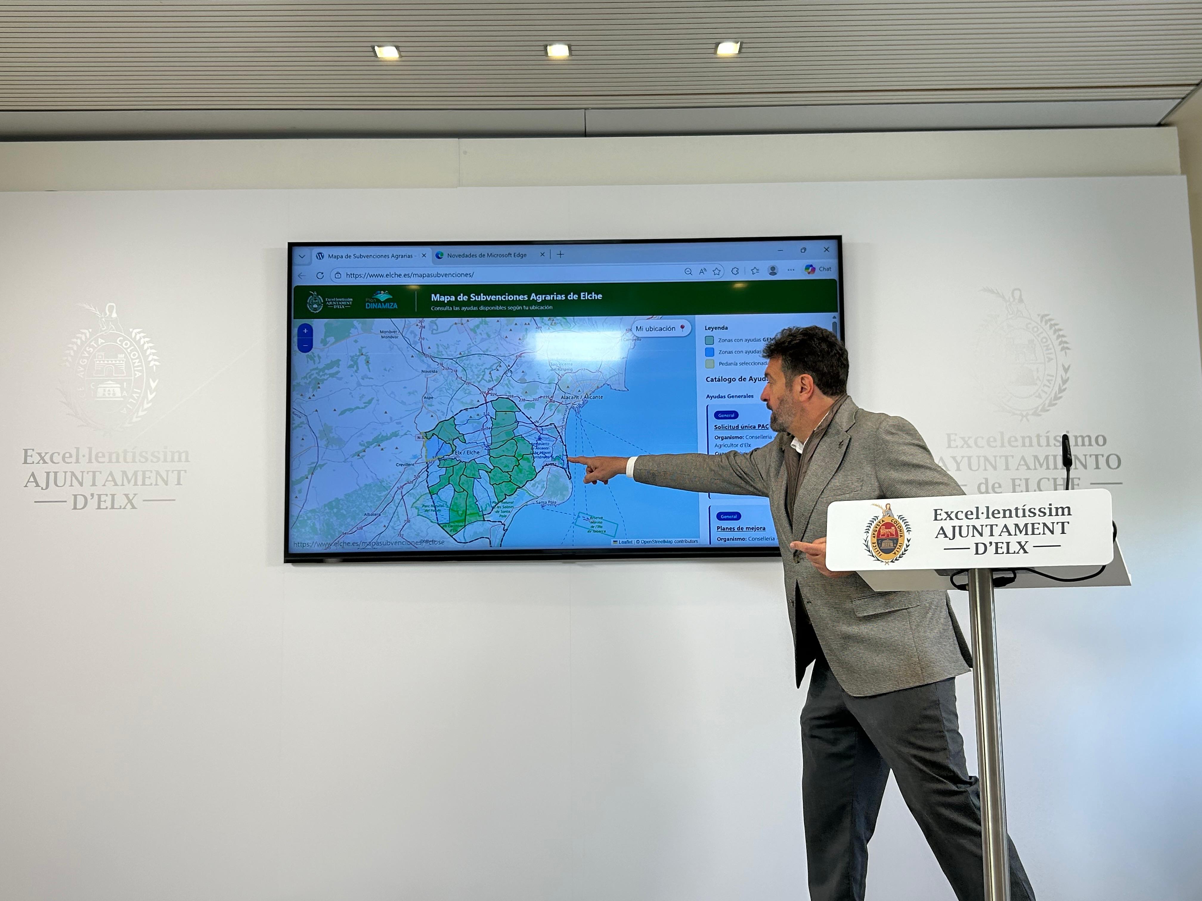 Elche lanza un mapa interactivo para localizar ayudas dirigidas al sector agrícola Elche lanza un mapa interactivo para localizar ayudas dirigidas al sector agrícola