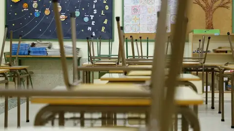 Aula vacía de un colegio Aula vacía de un colegio