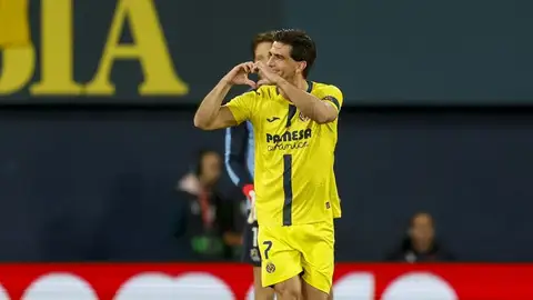 Gerard Moreno, tras marcar a la Real Sociedad Gerard Moreno, tras marcar a la Real Sociedad