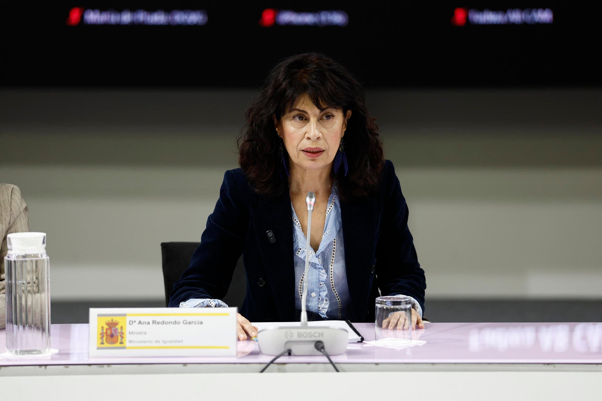 La ministra de Igualdad, Ana Redondo, en un una reciente imagen. La ministra de Igualdad, Ana Redondo, en un una reciente imagen.