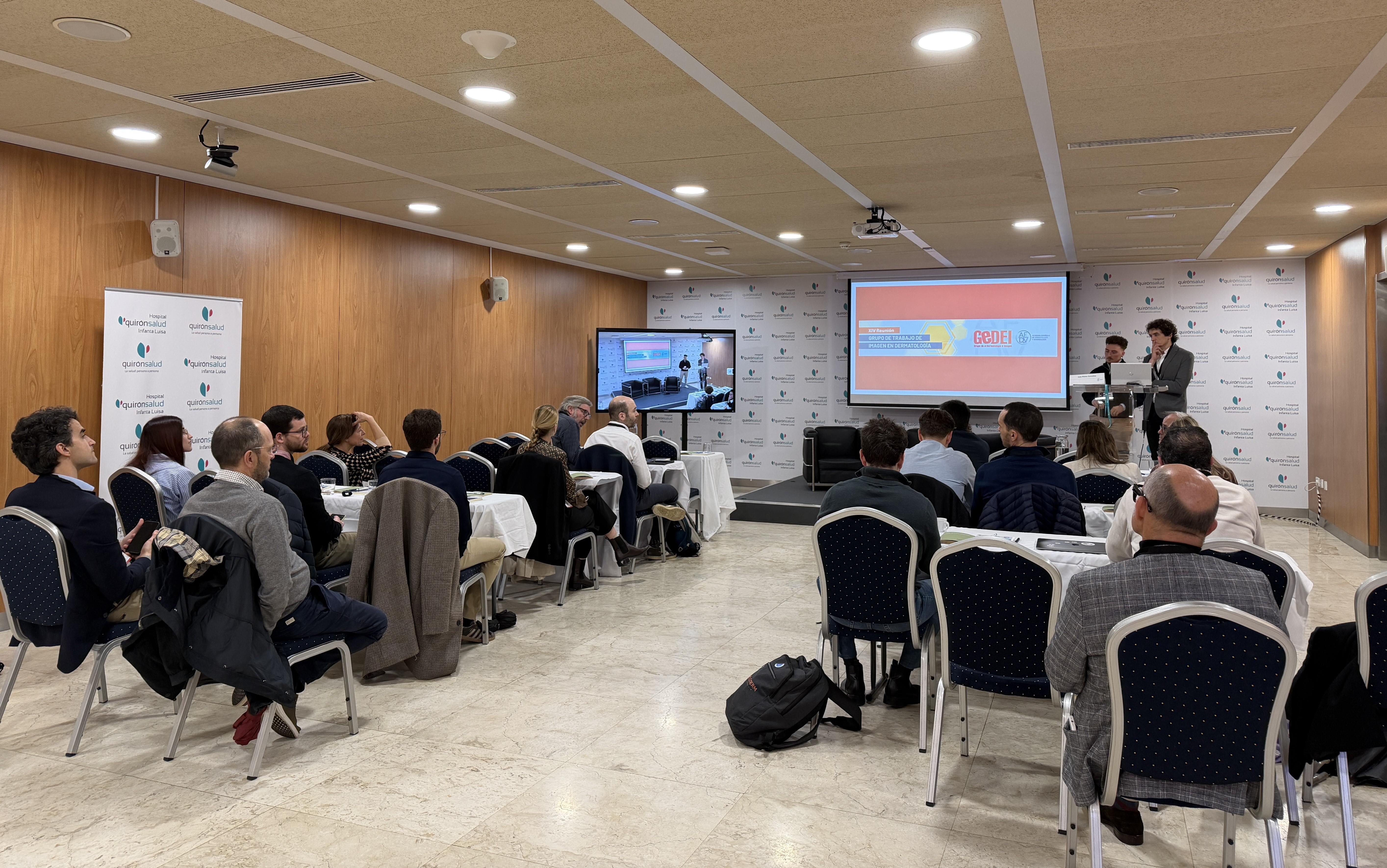 El Hospital Quirónsalud Infanta Luisa acoge la XIV reunión del Grupo Español de e-Dermatología e Imagen de la AEDV El Hospital Quirónsalud Infanta Luisa acoge la XIV reunión del Grupo Español de e-Dermatología e Imagen de la AEDV