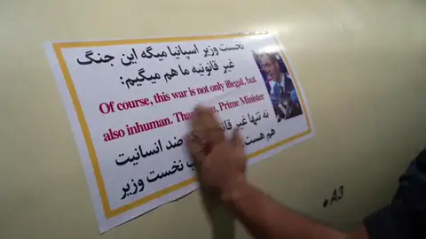 La propaganda iraní coloca la cara de Sánchez en uno de sus misiles: "Gracias, Primer Ministro" La propaganda iraní coloca la cara de Sánchez en uno de sus misiles: "Gracias, Primer Ministro"