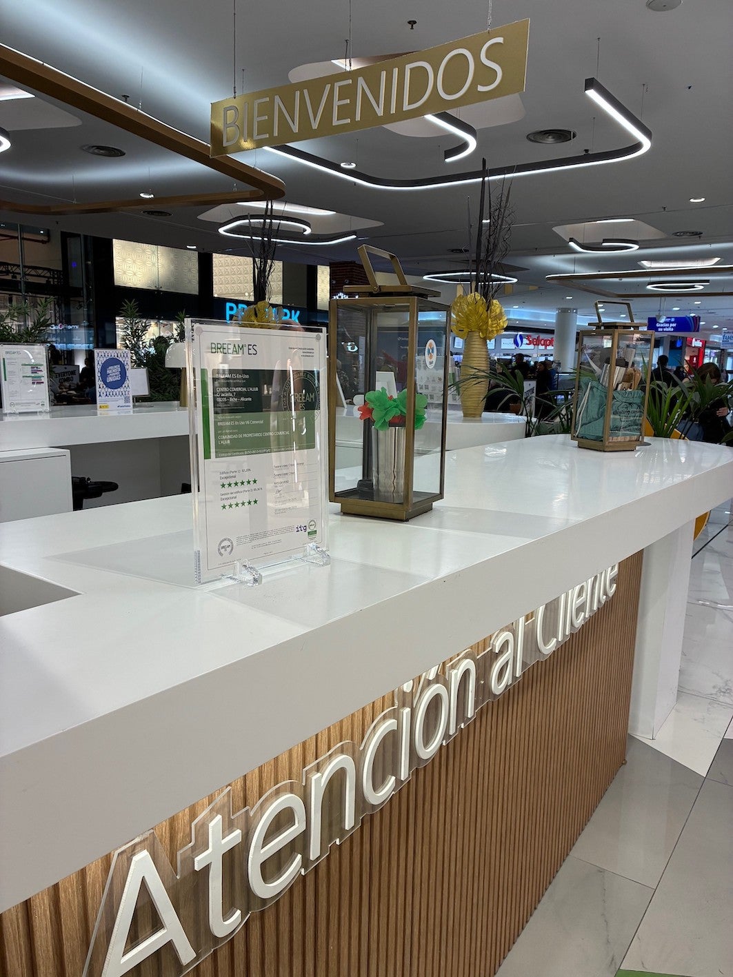 El centro comercial L’Aljub de Elche logra el Certificado BREEAM 6.0 con la calificación de ‘excepcional’ El centro comercial L’Aljub de Elche logra el Certificado BREEAM 6.0 con la calificación de ‘excepcional’