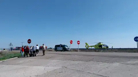 Dos heridos, uno excarcelado, tras un choque frontal en la N-610 a la altura de Mazariegos .