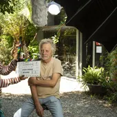 Javier Mariscal durant el rodatge del documental que ha dirigit Laura Grande Javier Mariscal durant el rodatge del documental que ha dirigit Laura Grande