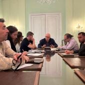 Econtro de Eladio Santos coa Plataforma Dereito ao Tren