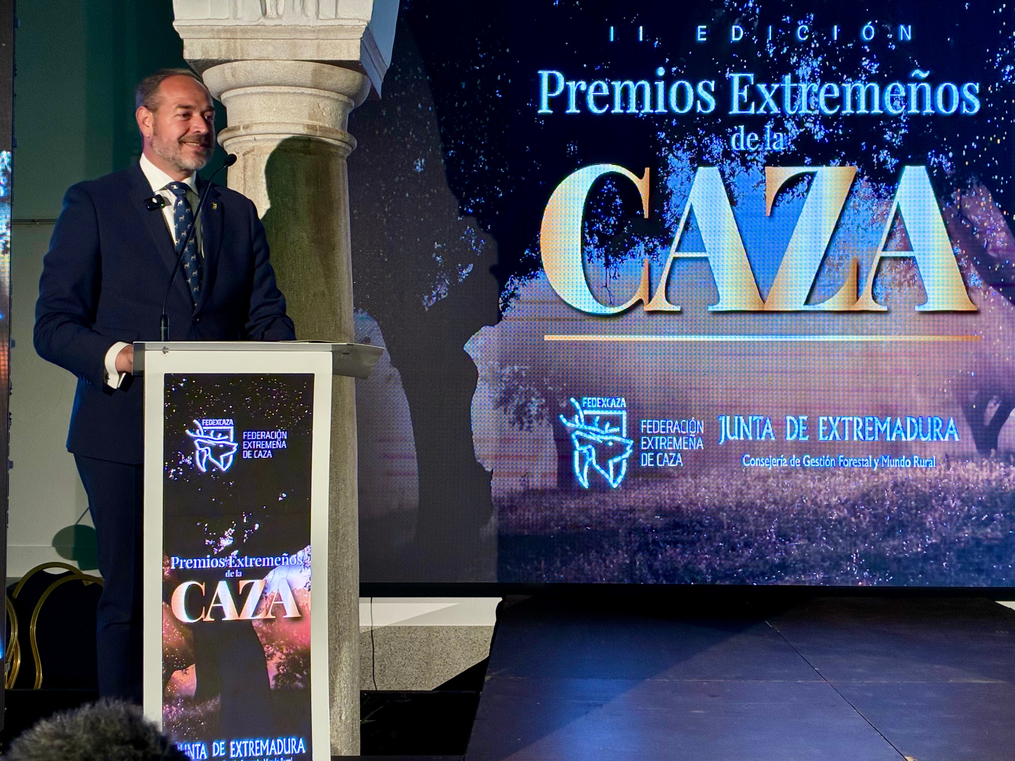 "La caza llena pueblos cada fin de semana", destaca la Junta durante la entrega de los II Premios extremeños de la caza "La caza llena pueblos cada fin de semana", destaca la Junta durante la entrega de los II Premios extremeños de la caza