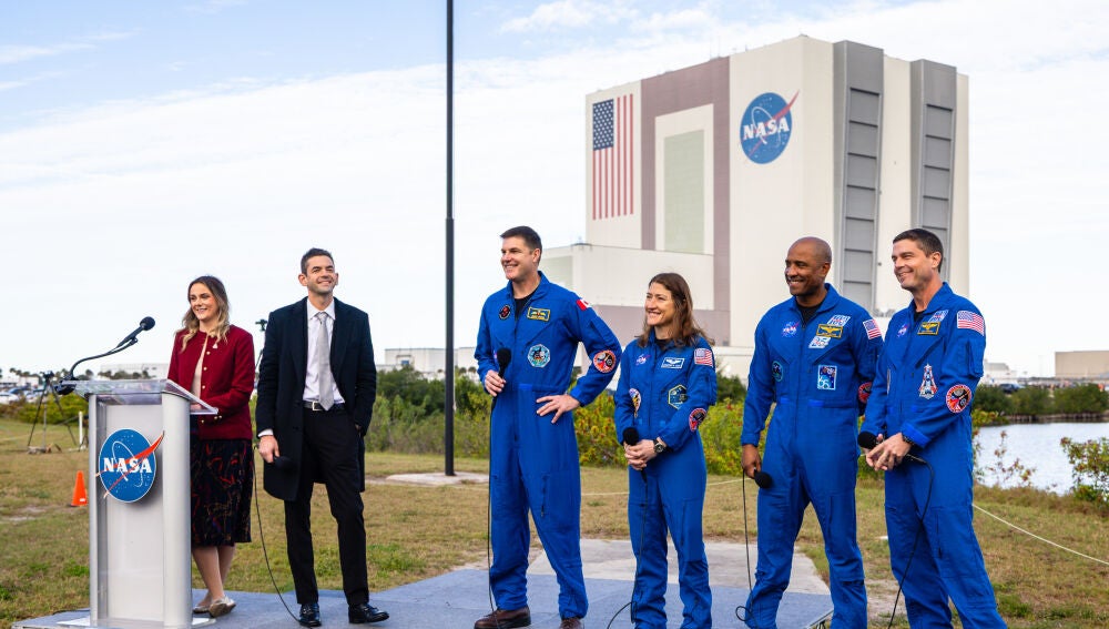 Los cuatro tripulantes de Artemis II