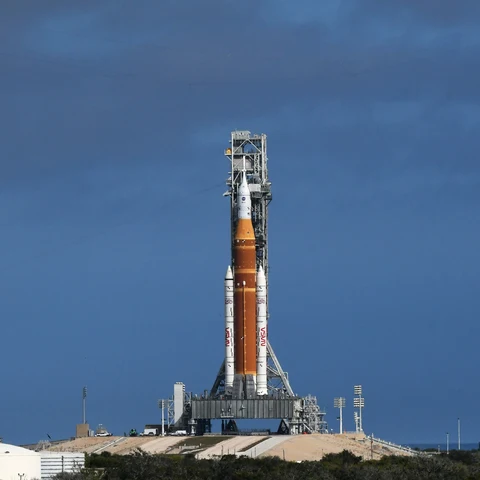 Vista de Artemis II, la misión que despegará el próximo 1 de abril rumbo a la Luna