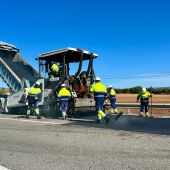 Obras de emergencia en una vía de Ciudad Real