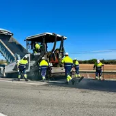Obras de emergencia en una vía de Ciudad Real Obras de emergencia en una vía de Ciudad Real