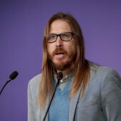 El secretario de Organización y portavoz de Podemos, Pablo Fernández, en una foto de archivo. 