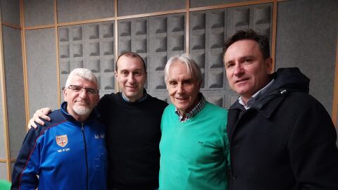 Jos&eacute; Javier Echeverr&iacute;a, Javier Saralegui, Miguel Ezcurdia, Jos&eacute; Andr&eacute;s Palacios