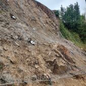 Finaliza la actuación de emergencia por el derrumbe en el talud de la calle Lisboa