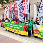 Imagen de la manifestación de los sindicatos de la enseñanza, celebrada el 28/02/2026 en Castellón 